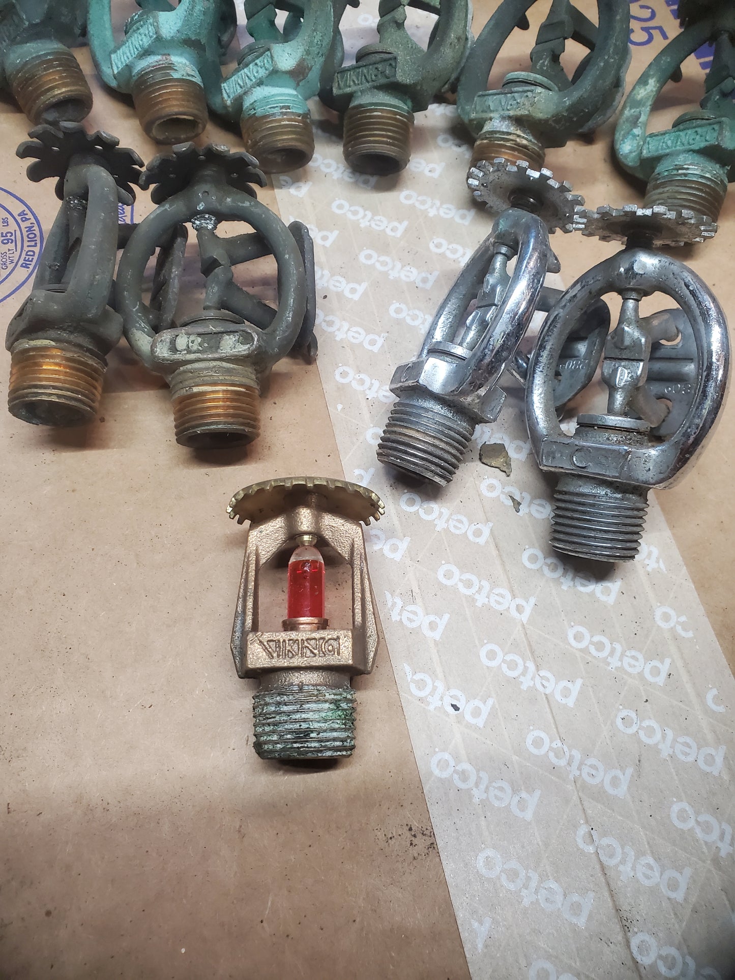 Vintage sprinkler heads